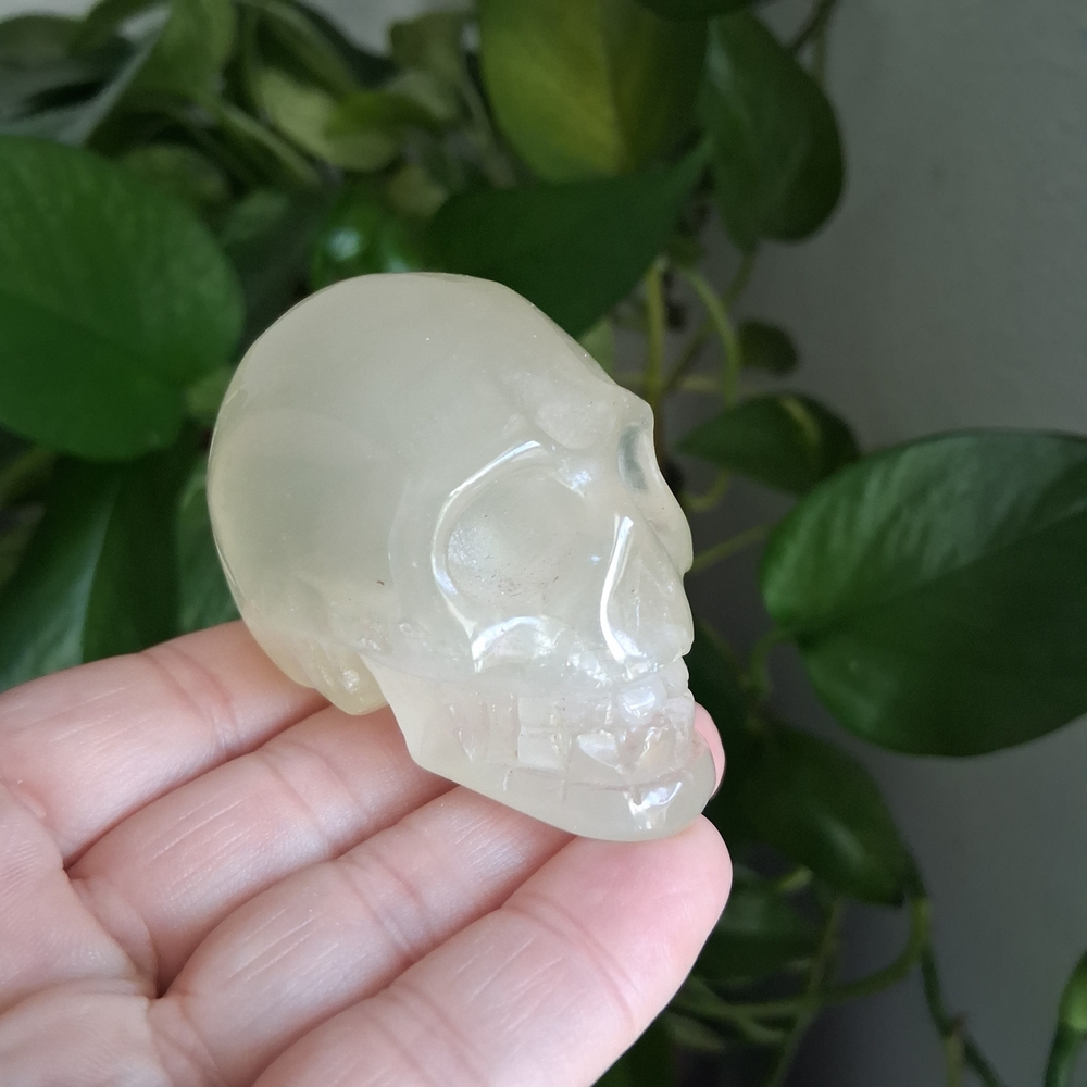 Citrine Crystal Skull Home Accent